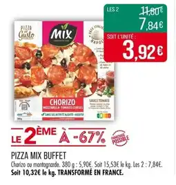 Match Pizza mix buffet offre