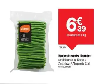 Promocash Haricots verts éboutés offre