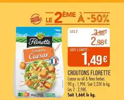 Match Croutons florette offre