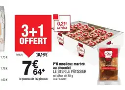 Promocash LE STER LE PÂTISSIER P'ti moelleux marbré au chocolat offre