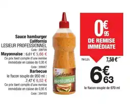 Promocash LESIEUR PROFESSIONNEL Sauce hamburger Californile offre