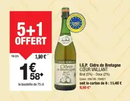 Promocash CŒUR VAILLANT I.G.P. Cidre de Bretagne offre