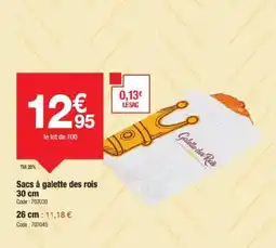 Promocash Sacs à galette des rois offre