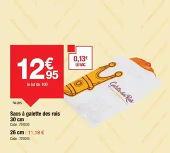 Promocash Sacs à galette des rois offre