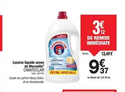 Promocash CHANTECLAIR Lessive liquide savon de Marseille offre