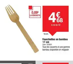 Promocash Fourchettes en bambou offre