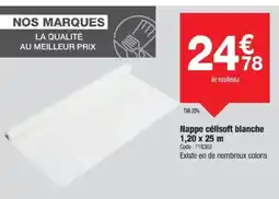 Promocash Nappe célisoft blanche offre