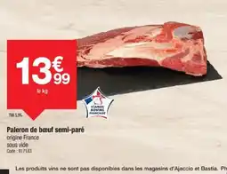 Promocash Paleron de bœuf semi-paré offre
