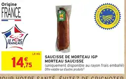 Intermarché Express Saucisse de morteau igp morteau saucisse offre