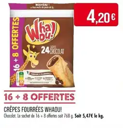 Match Crêpes fourrées whaou! offre
