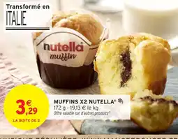 Intermarché Express Muffins x2 nutella offre