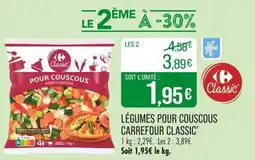 Match Légumes pour couscous carrefour classic' offre