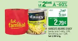 Match Haricots beurre d'aucy offre