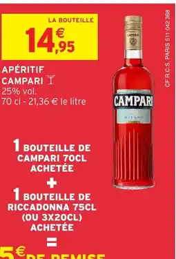 Intermarché Express CAMPARI Apéritif offre