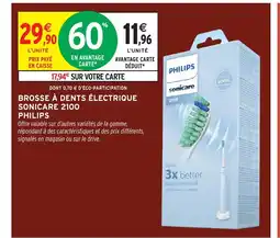 Intermarché Express PHILIPS Brosse à dents électrique sonicare 2100 offre