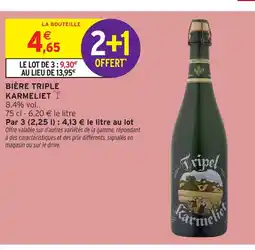 Intermarché Express TRIPLE KARMELIET Bière offre