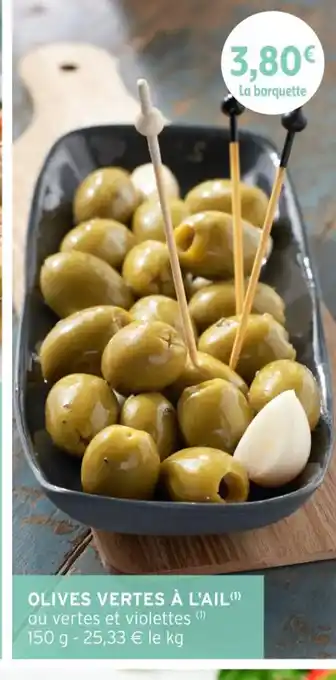 Intermarché Hyper Olives vertes à l'ail offre