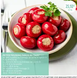 Intermarché Hyper Petits poivrons farcis au thon offre
