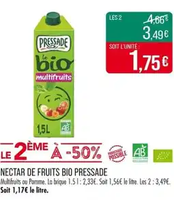 Match Nectar de fruits bio pressade offre