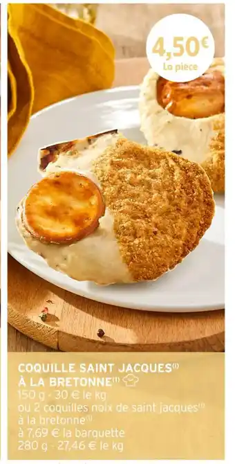 Coquille saint jacques à la bretonne