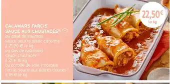 Intermarché Hyper Calamars farcis sauce aux crustacés offre