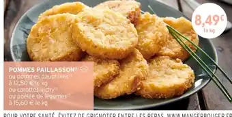Intermarché Hyper Pommes paillasson offre
