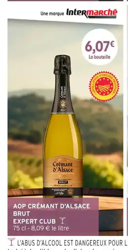 Intermarché Hyper Aop crémant d'alsace brut expert club offre