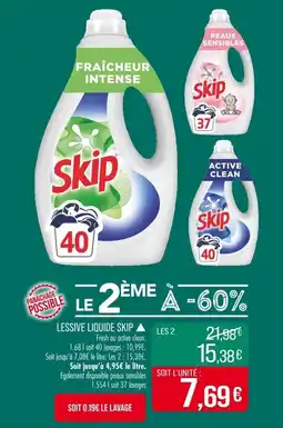 Match LESSIVE LIQUIDE SKIP offre