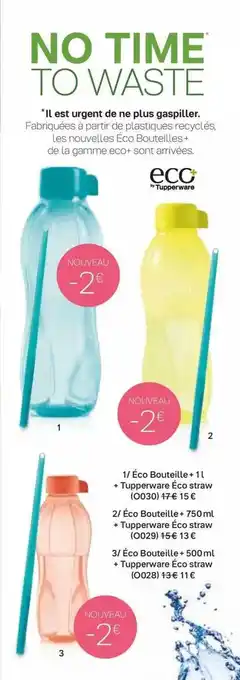 Tupperware éco Bouteille offre