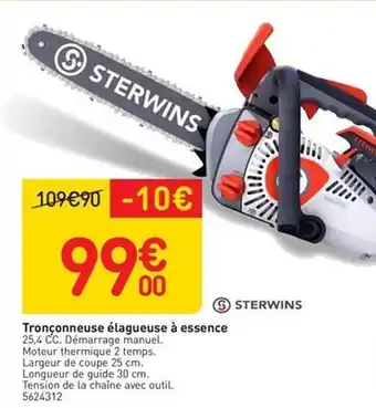 Weldom Tronçonneuse élagueuse à Essence Sterwins offre