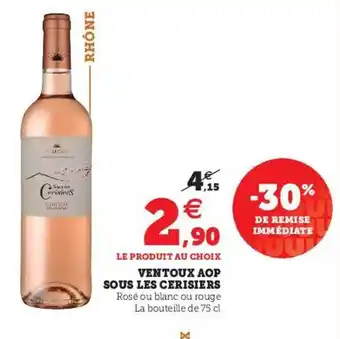 Super U Ventoux Aop Sous Les Cerisiers offre