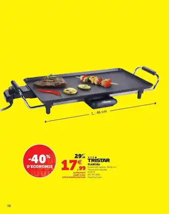 Super U Plancha Tristar offre