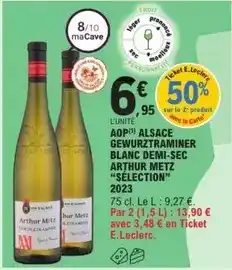 E.Leclerc Gewurztraminer - aop alsace blanc demi-sec offre