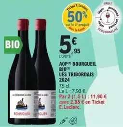 E.Leclerc E.leclerc - aop bourgueil bio offre