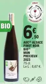E.Leclerc Aoc - aoc alsace pinot noir bio offre