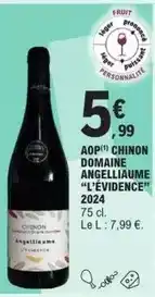 E.Leclerc Angelliaume - aop chinon domaine angeliaume offre