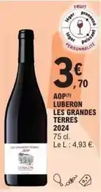 E.Leclerc Aop luberon les grandes terres 2024 offre