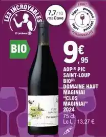 E.Leclerc Saint loup - aop pic bio offre