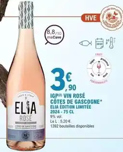 E.Leclerc Vin rosé côtes de gascogne offre