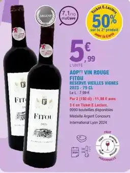 E.Leclerc E.leclerc - aop vin rouge offre