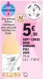 E.Leclerc Domaine poli - aop corse rosé domaine offre