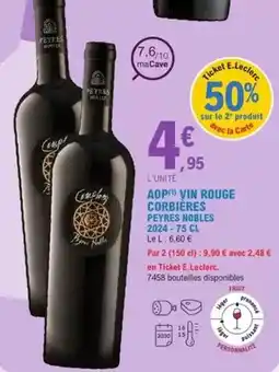 E.Leclerc Corbiéres - aop vin rouge offre