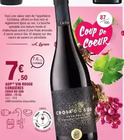 E.Leclerc Canard - aop vin rouge corbières offre