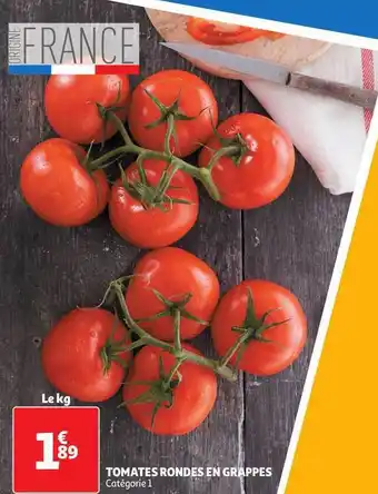 Auchan Direct Tomates Rondes En Grappes offre