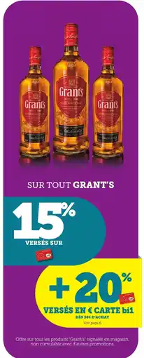 Maximarché GRANT'S Sur tout offre