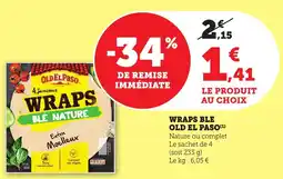 Maximarché OLD EL PASO Wraps ble offre
