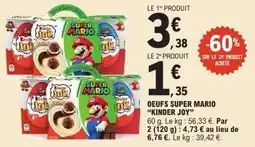 E.Leclerc KINDER JOY Oeufs super mario offre
