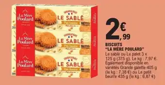 E.Leclerc LA MÈRE POULARD Biscuits offre