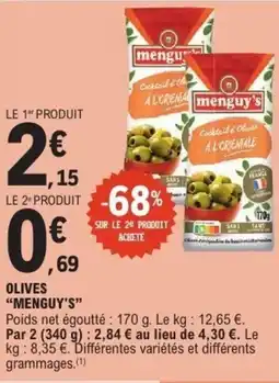 E.Leclerc MENGUY'S Olives offre