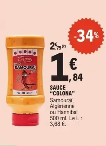 E.Leclerc COLONA Sauce offre
